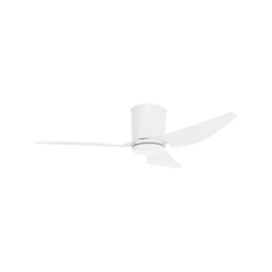 Brilliant 122cm White Supra AC Low Ceiling Hugger Fan