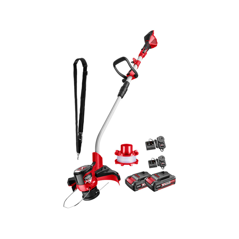 Ozito PXC 36V (2 x 18V) 300mm Cordless Line Trimmer Kit PXCLTK-2182E