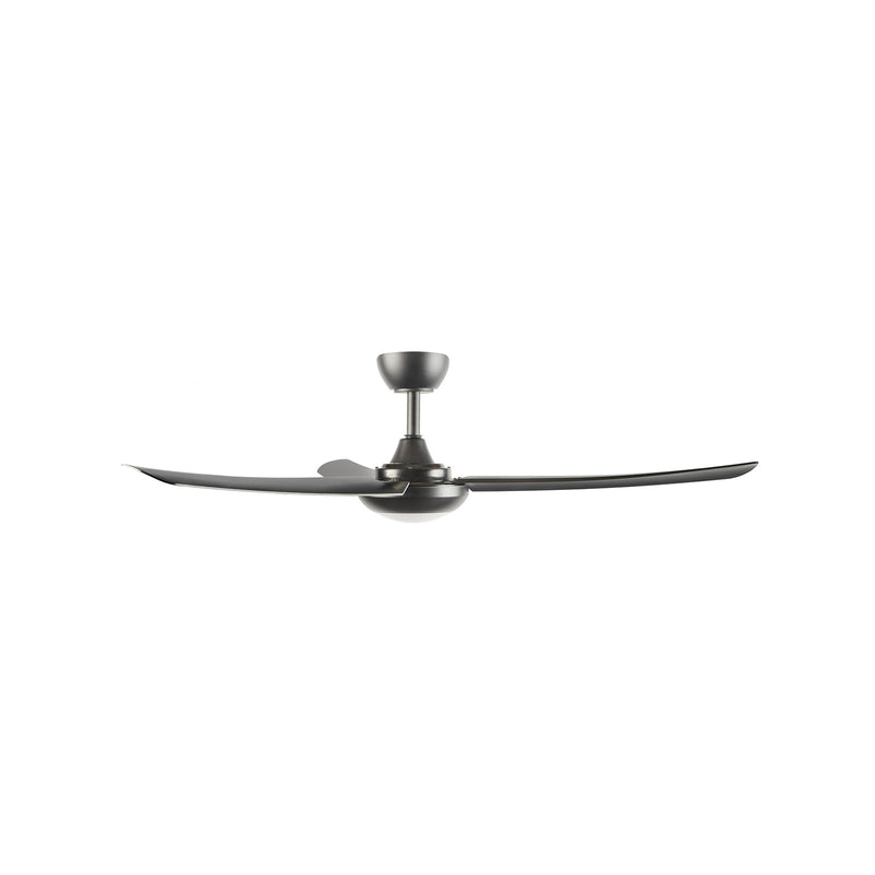 Brilliant 132cm Black Matt Duque 3 Blade DC Ceiling Fan With Light Tone Changing LED Light And Remote