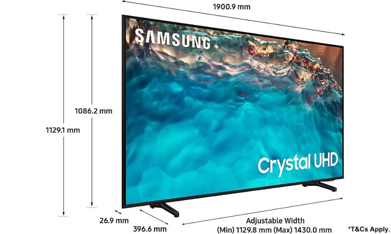 Samsung 85" Crystal UHD 4K Smart TV