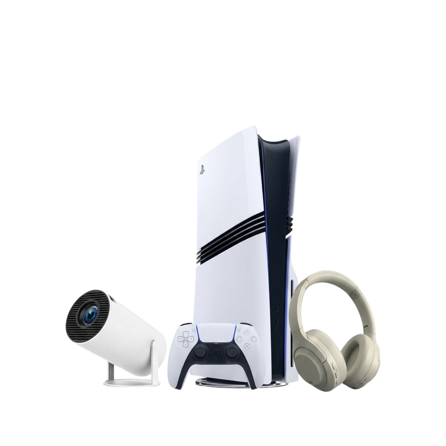 PlayStation 5 (Refurbished) + Projector + Gaming Headphones