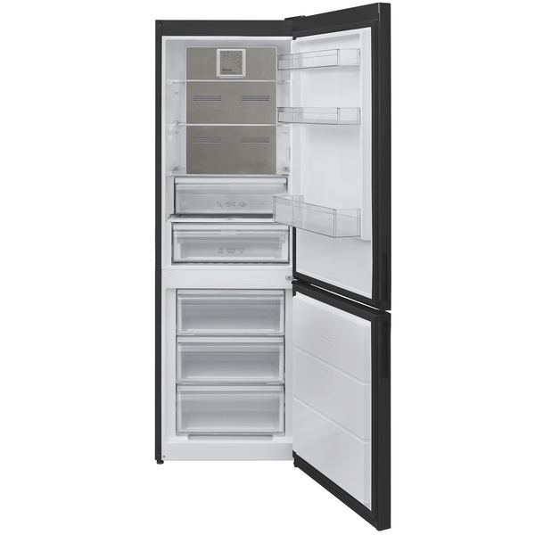 331L Bottom Mount Fridge Freezer Frost Free - Black SS