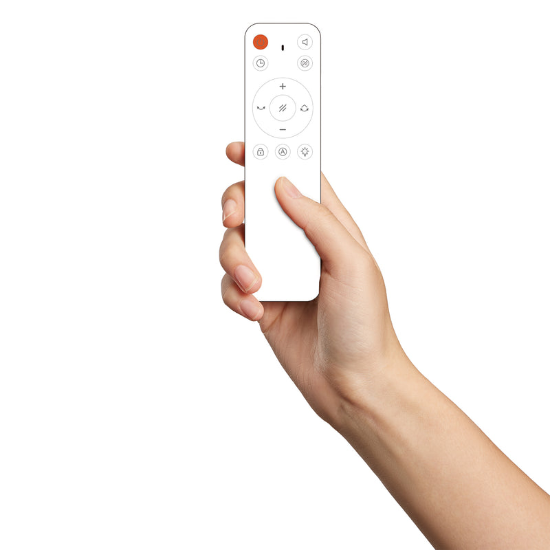 Smart Bladeless Fan with Humidity Sensor and Air Purifier - White