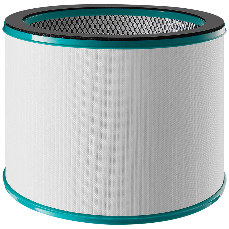 Smart Bladeless Tripod Fan and Air Purifier with Humidity Sensor - Woodgrain