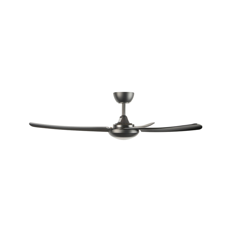 Brilliant 132cm Black Matt Duque 3 Blade DC Ceiling Fan With Light Tone Changing LED Light And Remote