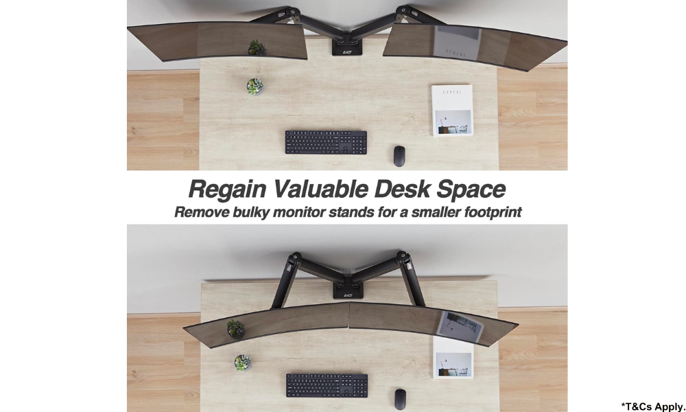AVLT Dual Monitor Arm 13" - 43" Monitor Stand