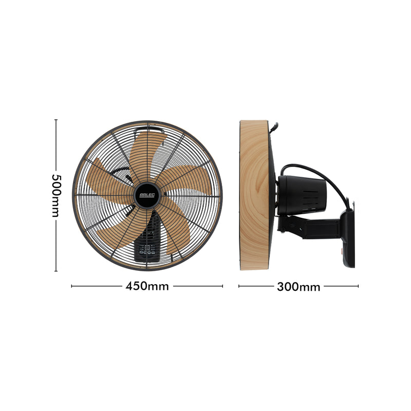 Arlec 40cm Wall Fan With Remote Control