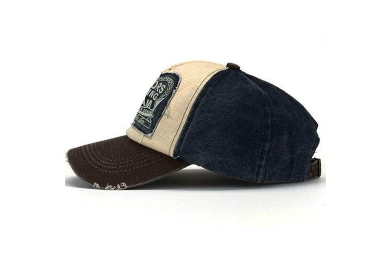 Classic Patchwork Baseball Cap Hat Cotton Strapback - Standard