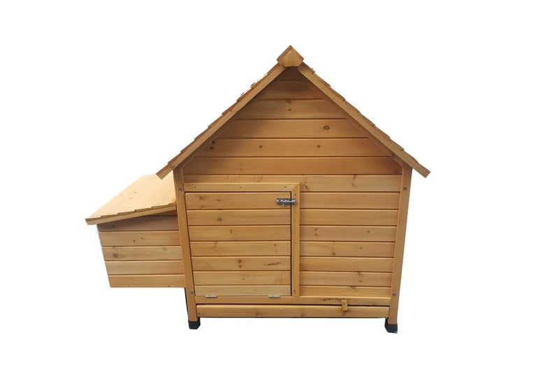 Chicken Coop House with Nesting Box - Natural Finish