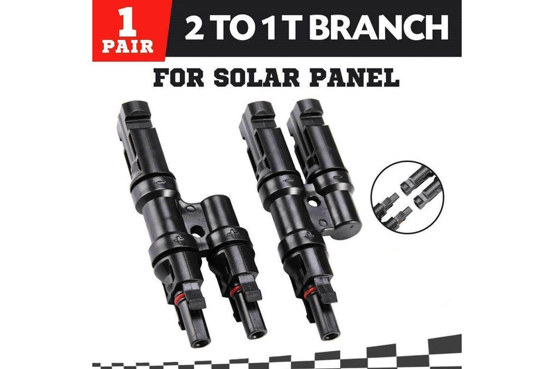 2 To 1 T Branch Cable Connectors Solar Panel PV Connector Male and Female