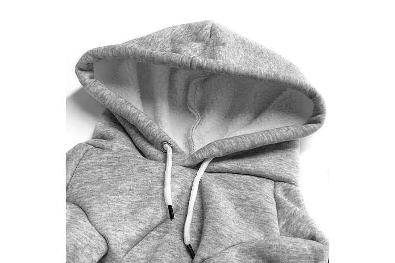 PETSWOL Dog Hoodie with Pocket - Grey, XL