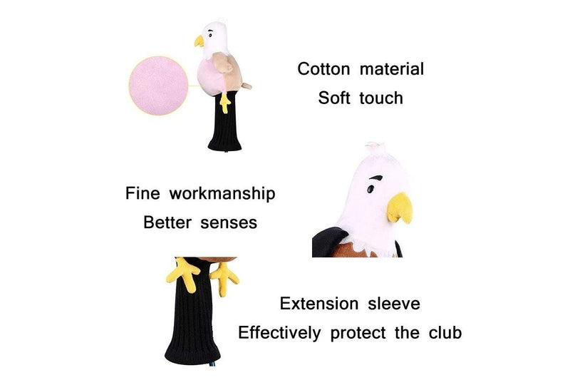 Cute Plush Animal Golf Club Knit Cover