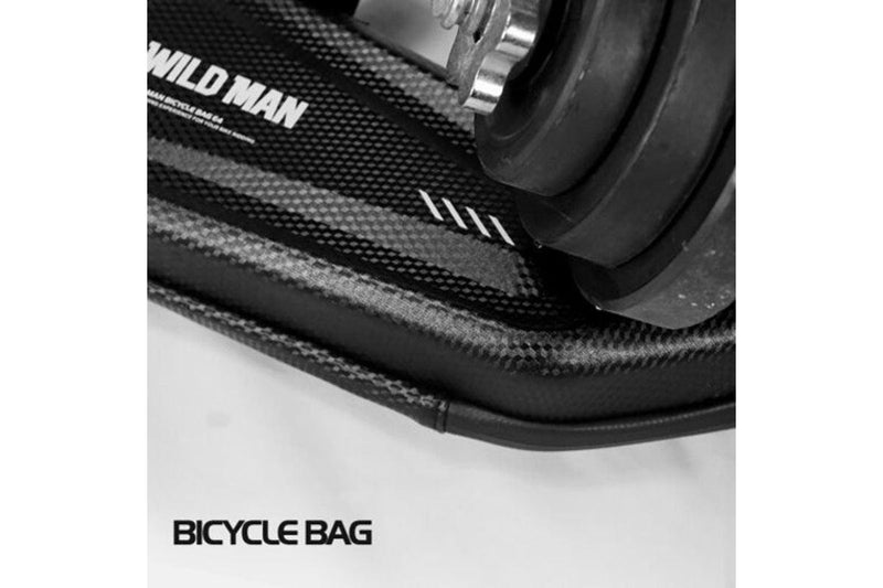 E4 Triangular Bike Bag 1.5L Large Space Rainproof For Mountain Bikes Road Black - Standard