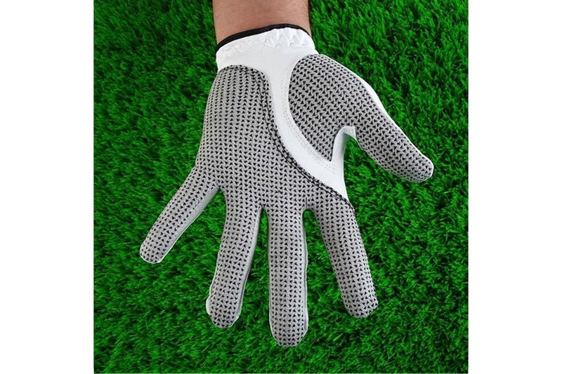 Left Hand Sheepskin Anti-Slip Particle Golf Men Gloves - Size 24#