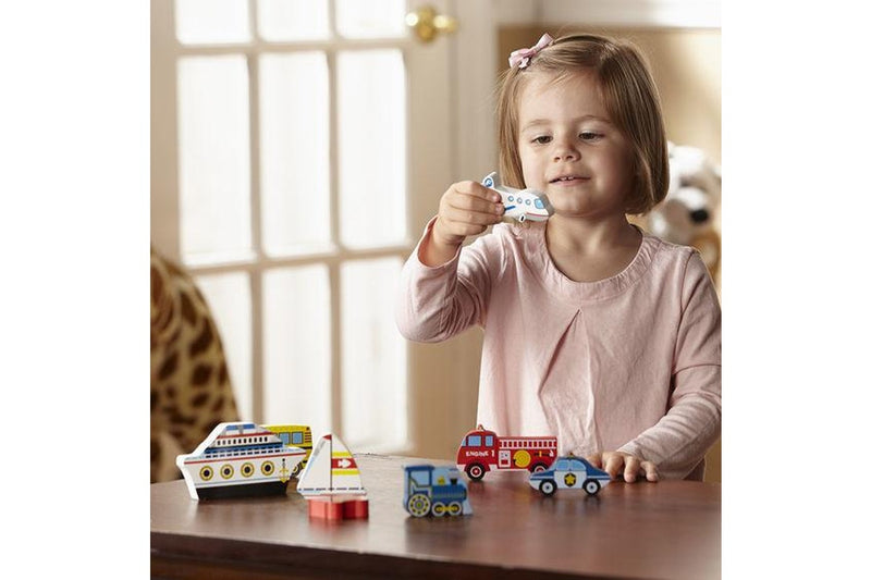 Melissa & Doug: Vehicles Chunky Wooden Puzzle