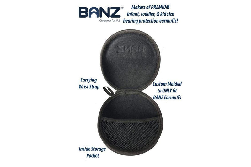 Banz: Baby Earmuffs - Zee Case Onyx Black (2 & under)