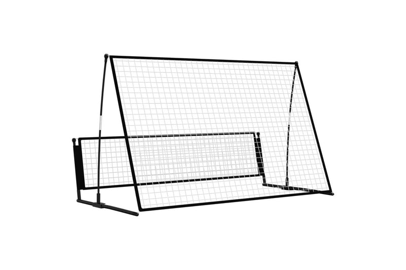 2 In 1 Soccer Rebounder Football Goal 202X104x120 Cm Steel