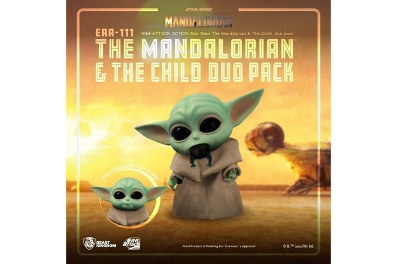 Beast Kingdom Egg Attack Action Star Wars the Mandalorian & The Child Duo Pack