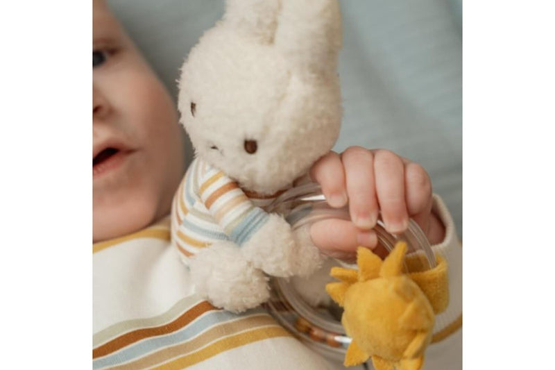 Miffy: Ring Rattle - Vintage Stripes