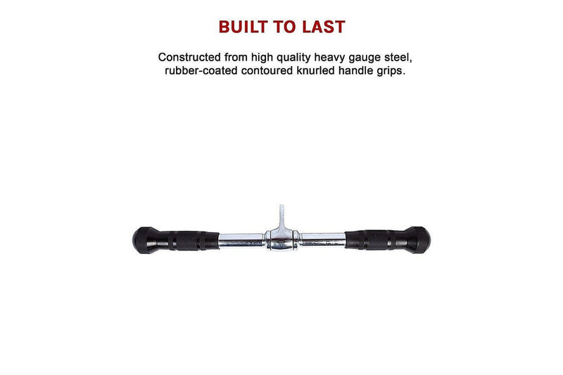 Randy & Travis Rubber Coated Solid Straight Bar Attachment - One Size