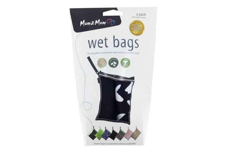 Mum 2 Mum: Wet Bag - Cross/Black (2 Pack)