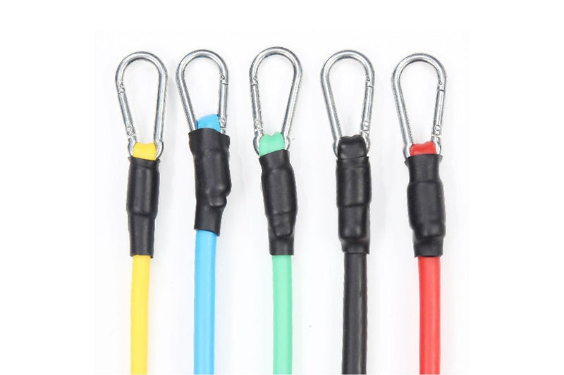 11-Piece Set Exercise Accessories Resistance Bands Fitness Workout Bands Training Tubes Ankle Straps