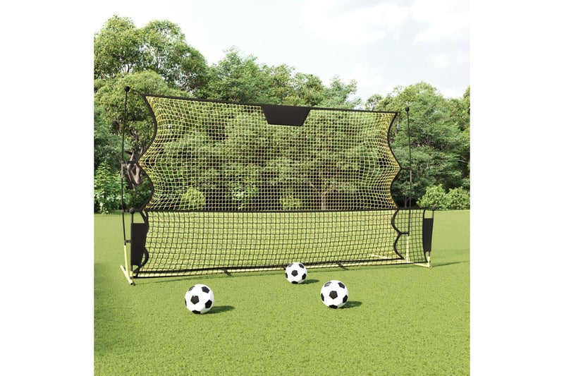 Football Rebounder Net Black And Yellow 183X85x120 Cm Polyester - One Size