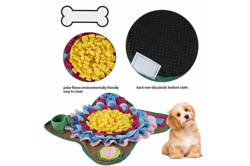 Pet Dog Snuffle Mat Nose Training Sniffing Pad Dog Puzzle Toy Slow Feeding Blanket