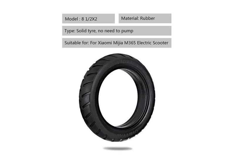 8.5 Inch Front Rear Scooter Tire Wheel Solid Replacement Tyre 1 2X2 For Xiaomi Mijia M365 Electric Skateboard - Standard - Set Of 1