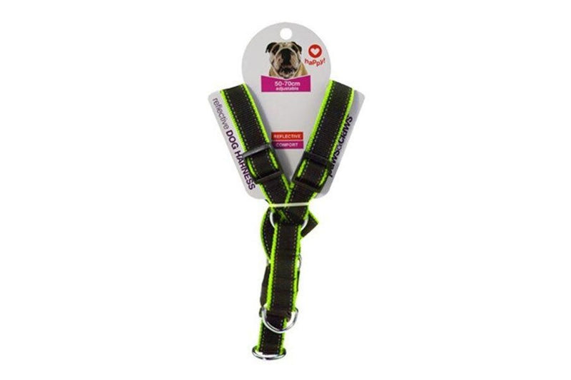 3x Paws & Claws Premium Dog Harness 50-70cm Reflective Adjustable Strap Assort.