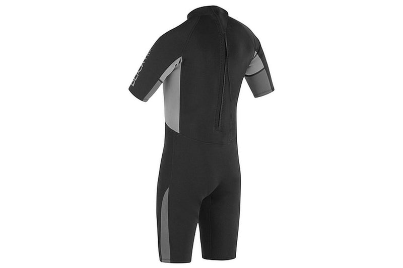 Urban Beach Mens Blacktip Monochrome Short-Sleeved Wetsuit (Black/Grey) (L)