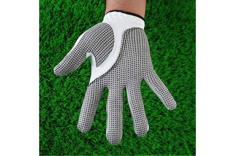 Right Hand Sheepskin Anti-Slip Particle Golf Men Gloves - Size 24#