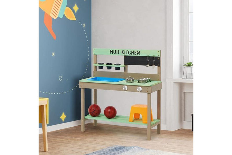 Kids Wooden Mud Play Kitchen