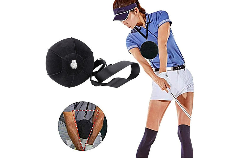 Inflatable Golf Impact Ball Golf Swing Trainer Aid Pratice Posture Correction Adjustable Arm Motion Guide