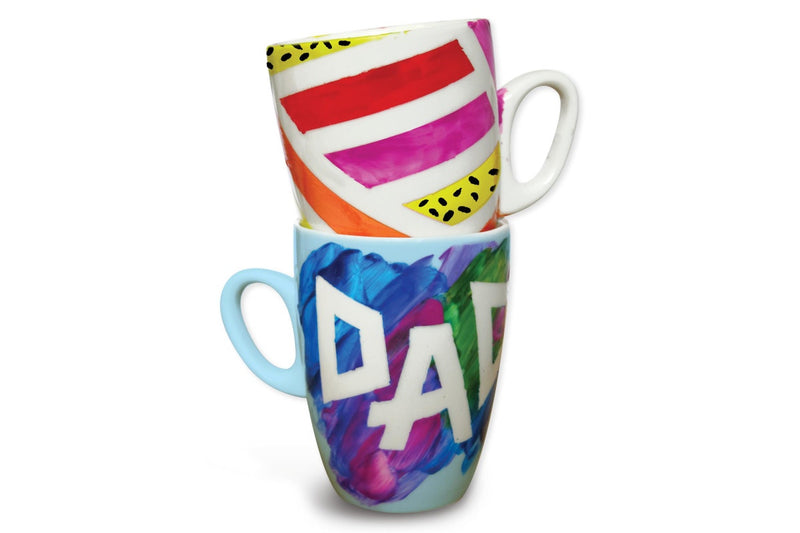 Kids Projects: Tape 'n Paint Ceramics