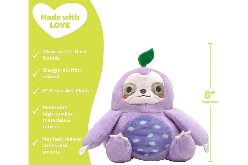 Adora: Snuggle & Glow Reversable Pal - Sloth (15cm)