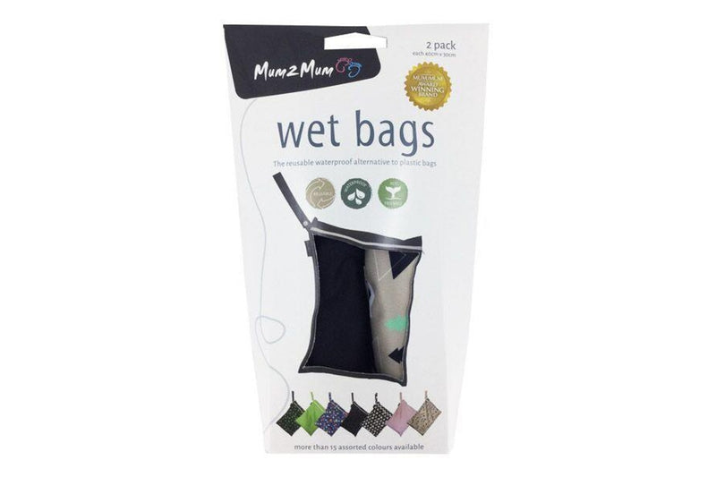 Mum 2 Mum: Wet Bag - Foxes/Black (2 Pack)