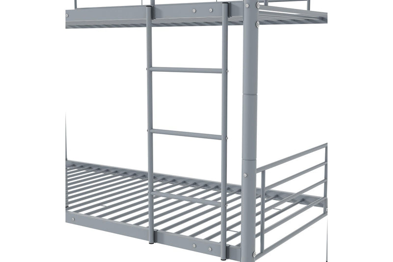 Fraser Country Single Metal Bunk Bed Frame - Grey