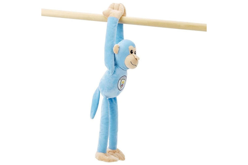 Manchester City FC Monkey Plush Toy (Sky Blue) (One Size)