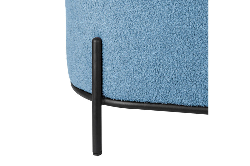 Fraser Country Teddy Bench & Ottoman - Blue