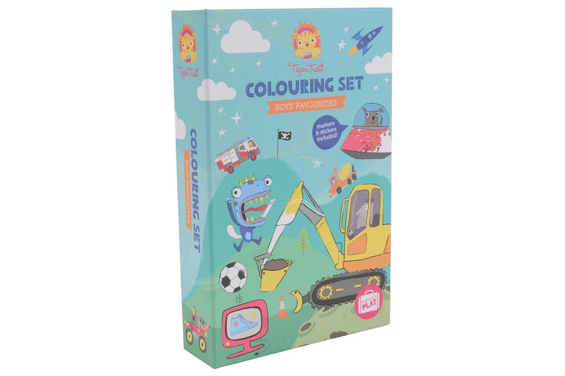 Tiger Tribe: Colouring Set - Boys Favourites