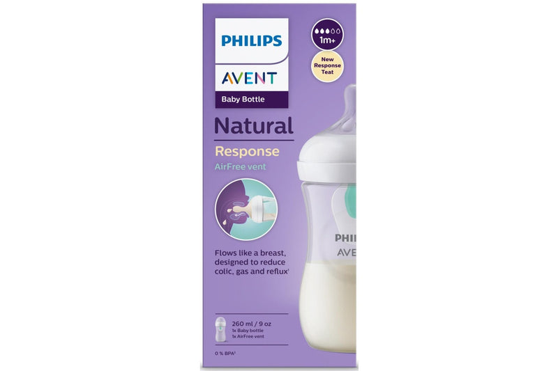 Avent: Natural Response Bottle with Airfree Vent - 260ml (Single)