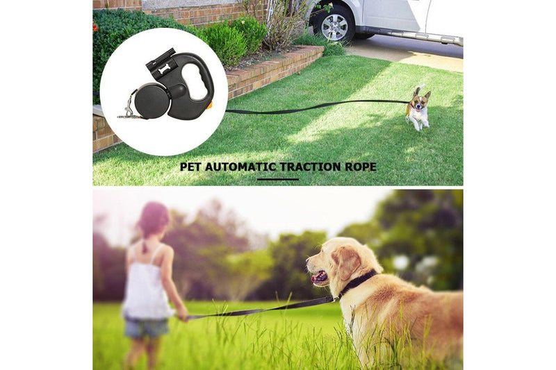 Pet Puppy Leashes Automatic Retractable Small Dog Rope Chain - Red