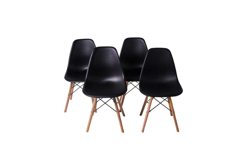 Fraser Country Modern Dining Chair Set of 4 - Black