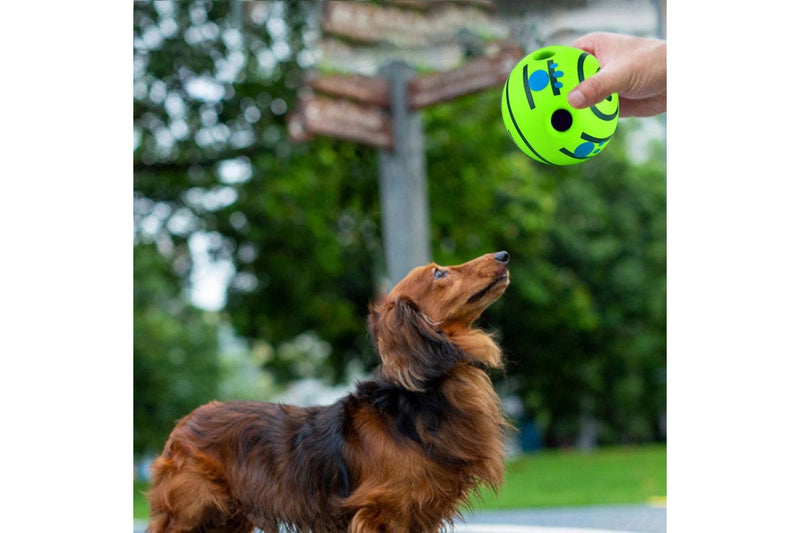 Wobble Giggle Dog Ball Pet Dog Interactive Toy Ball Squeaky Dog Toys Ball