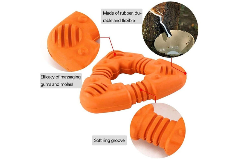 Natural Soft Rubber Dog Chew Toy For Aggressive Chewers & Play Game