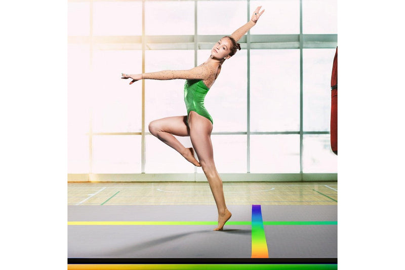 Everfit 4M Air Track Gymnastics Tumbling Exercise Mat Inflatable Mats + Pump - Multiple Colours - One Size