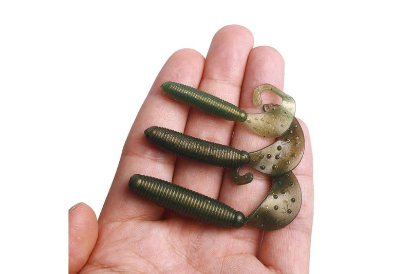 Curved Tail Soft Fishing Lures For Freshwater