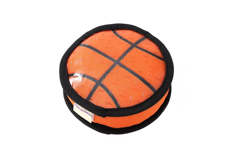 Paws & Claws 15cm Super Sports TPR Covered Oxford Basketball Pet Toy w Squeaker