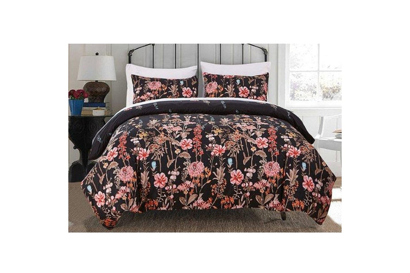 Floral Printed Duvet Cover & Pillowcase Bedding Set